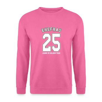 Geschenkideen Silberhochzeit - Unisex Pullover - Pink - Vorne
