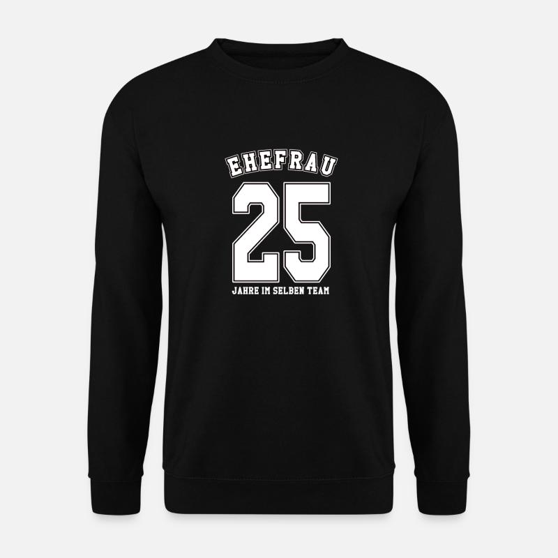 Geschenkideen Silberhochzeit - Unisex Pullover - Schwarz