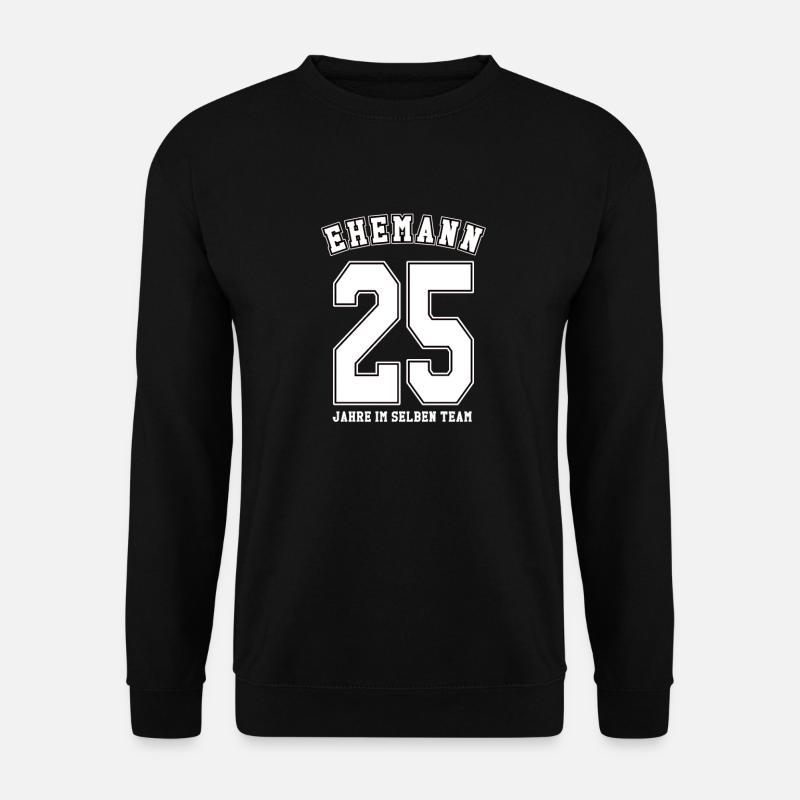 Geschenkideen Silberhochzeit - Unisex Pullover - Schwarz
