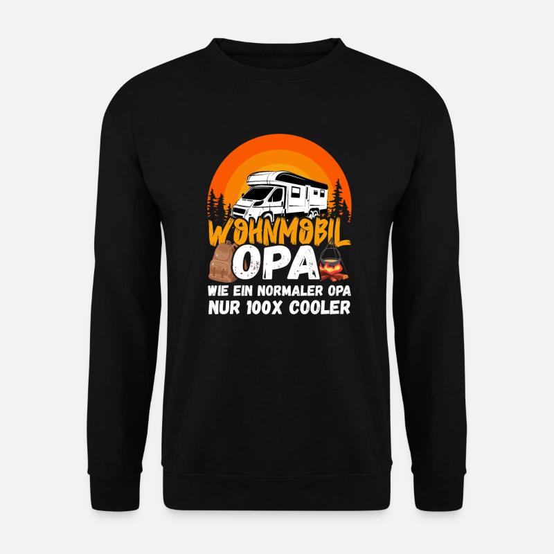 Wohnmobil Opa - Unisex Pullover - Schwarz
