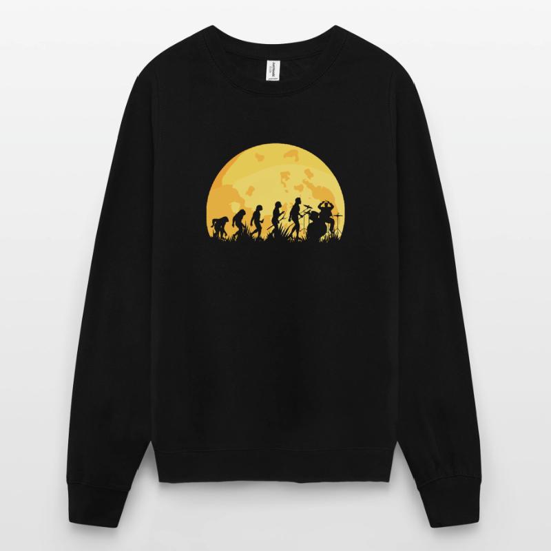 Evolution Drummer Batteur Sweat-shirt Unisexe