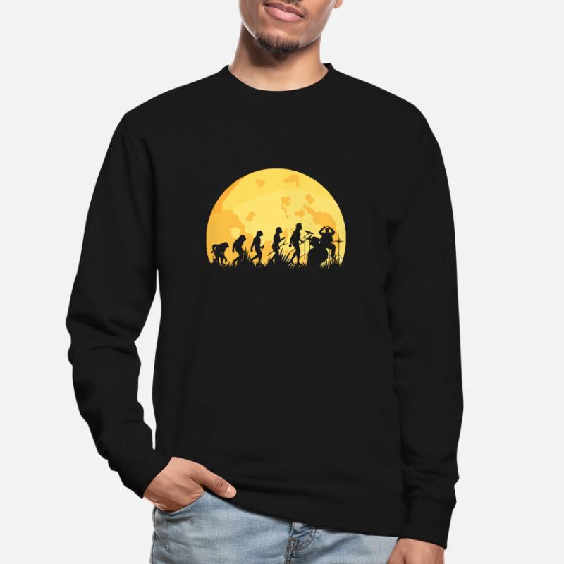 Evolution Drummer Batteur Sweat-shirt Unisexe
