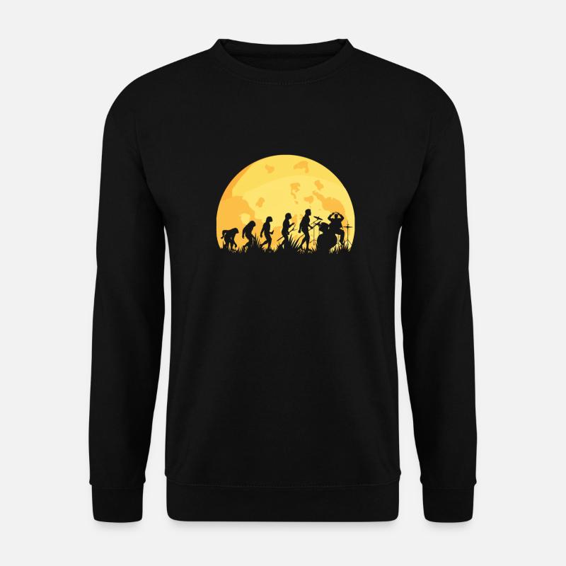 Evolution Drummer Schlagzeuger - Unisex Pullover - Schwarz