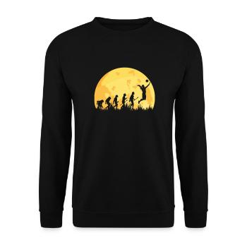 Evolution Volleyball Volleyballerin - Unisex Pullover - Schwarz - Vorne - Alina (178cm) & Michal (187cm)