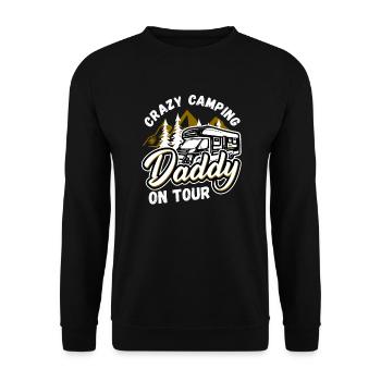 Idées cadeaux campeur papa père - Sweat-shirt Unisexe - noir - Devant - Alina (178cm) & Michal (187cm)