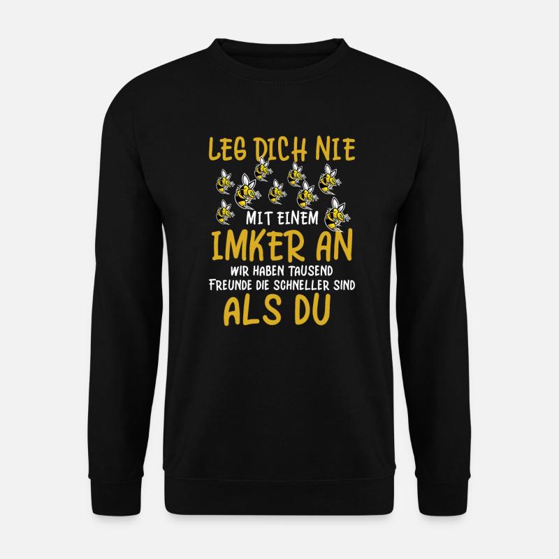 Bienen Imker Imkerin, Bienenzüchter - Unisex Pullover - Schwarz