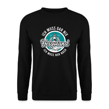 Helgoland - Unisex Pullover - Schwarz - Vorne - Alina (178cm) & Michal (187cm)