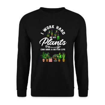Jardinier amateur Jardinier - Sweat-shirt Unisexe - noir - Devant - Alina (178cm) & Michal (187cm)