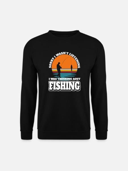Angler Fisherman - Unisex Sweatshirt - black