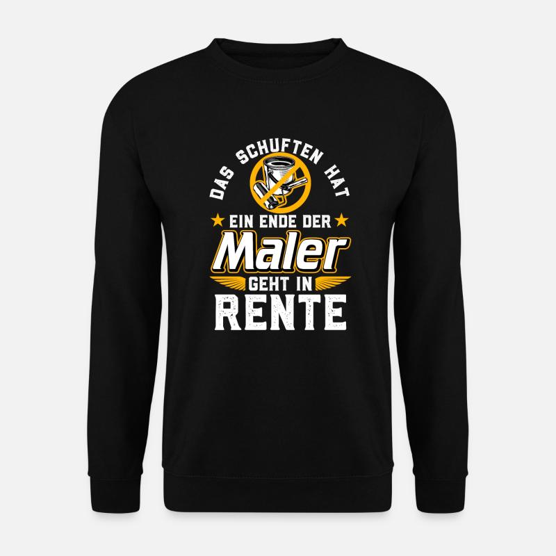 Rente Maler - Unisex Pullover - Schwarz