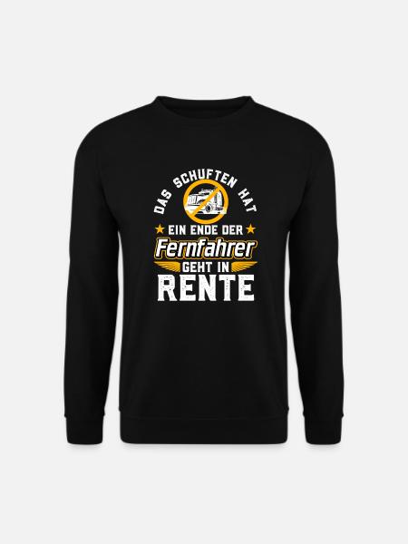 Rente Fernfahrer - Unisex Pullover - Schwarz