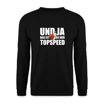 Marathon Racing Snail Jogging Jogger - Unisex Sweatshirt - black - Front - Alina (178cm) & Michal (187cm)