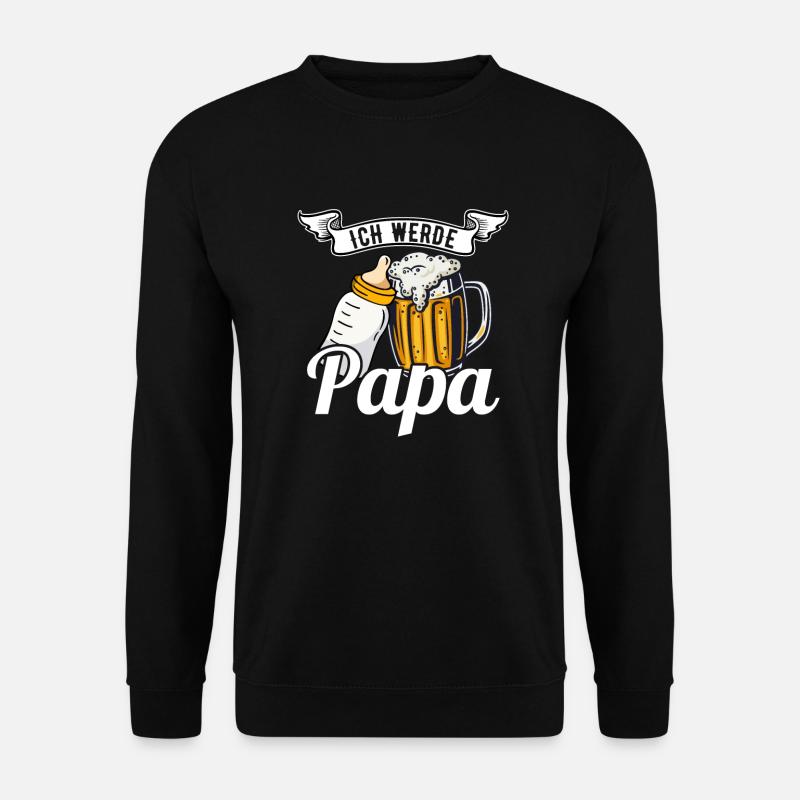 Schwangerschaft Geburt Kind Werdender Papa Vater - Unisex Pullover - Schwarz