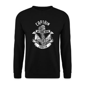 Sailor Sailing Ship Sailboat - Unisex Sweatshirt - black - Front - Alina (178cm) & Michal (187cm)