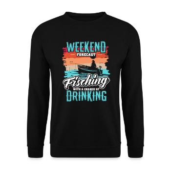 Pêcheur pêcheur Pêcheurs - Sweat-shirt Unisexe - noir - Devant - Alina (178cm) & Michal (187cm)