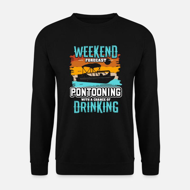 Pontoon Boot - Unisex Pullover - Schwarz