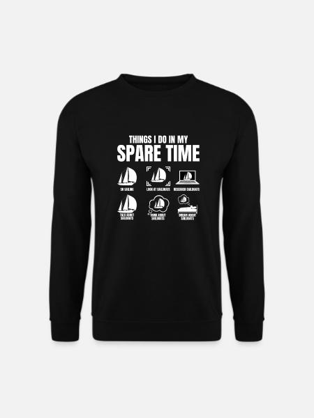 Sailor Sailing Ship Sailboat - Unisex Sweatshirt - black