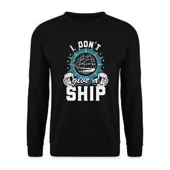 Segler Segelschiff Segelboot - Unisex Pullover - Schwarz - Vorne - Alina (178cm) & Michal (187cm)