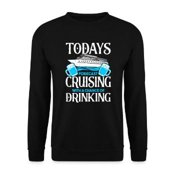 Croisière Croisière Vacances Cruiser - Sweat-shirt Unisexe - noir - Devant - Alina (178cm) & Michal (187cm)