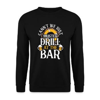 Croisière Croisière Vacances Buveur de bière - Sweat-shirt Unisexe - noir - Devant - Alina (178cm) & Michal (187cm)