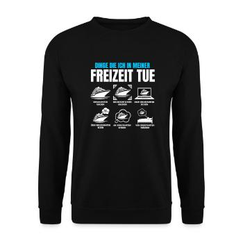 Kreuzfahrt Kreuzfahrturlaub Kreufahtfan - Unisex Pullover - Schwarz - Vorne - Alina (178cm) & Michal (187cm)