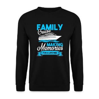 Croisière Croisière Vacances Croisière Familiale - Sweat-shirt Unisexe - noir - Devant - Alina (178cm) & Michal (187cm)