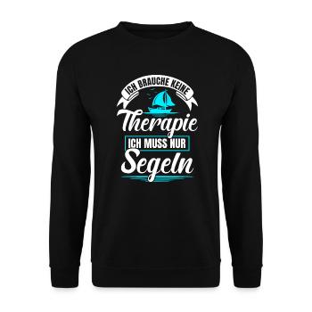 Segler Segelschiff Segelboot - Unisex Pullover - Schwarz - Vorne - Alina (178cm) & Michal (187cm)