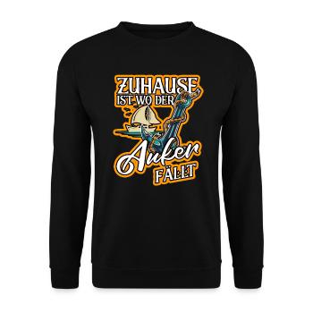 Segler Segelschiff Segelboot - Unisex Pullover - Schwarz - Vorne - Alina (178cm) & Michal (187cm)