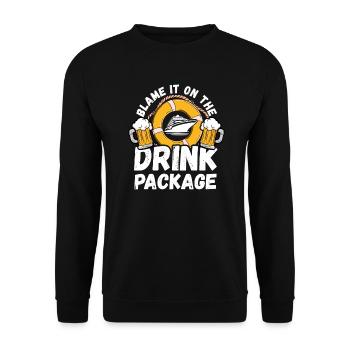 Cruise Holidays - Unisex Sweatshirt - black - Front - Alina (178cm) & Michal (187cm)