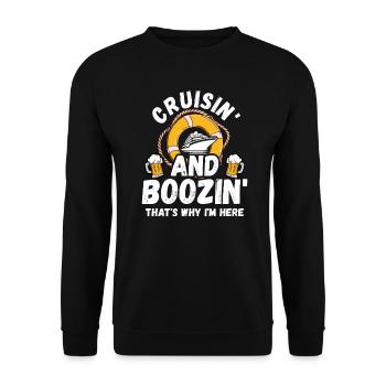 Cruise Holidays - Unisex Sweatshirt - black - Front - Alina (178cm) & Michal (187cm)