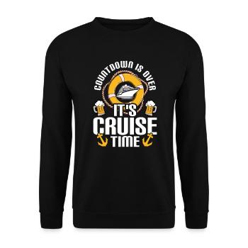 Kreuzfahrturlauber Kreuzfahrt Urlaub - Unisex Pullover - Schwarz - Vorne - Alina (178cm) & Michal (187cm)