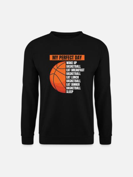 Lustiger Basketballspieler Trainer - Unisex Pullover - Schwarz