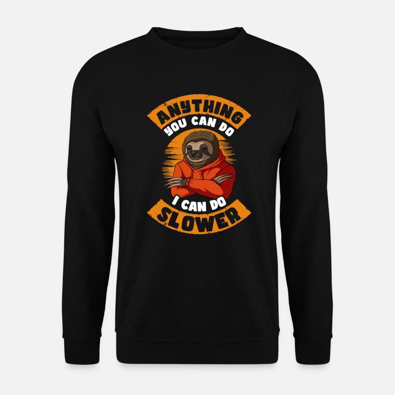 Faultier - Unisex Pullover - Schwarz