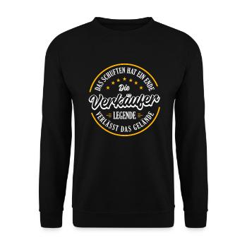 SELLER Pension 2023 laisse une véritable légende - Sweat-shirt Unisexe - noir - Devant - Alina (178cm) & Michal (187cm)