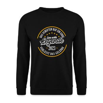 Pension 2023 une véritable légende quitte le domaine - Sweat-shirt Unisexe - noir - Devant - Alina (178cm) & Michal (187cm)