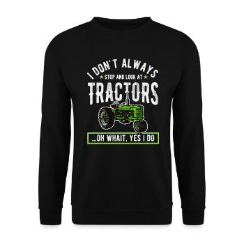 Agriculteur de tracteurs - Sweat-shirt Unisexe - noir - Devant - Alina (178cm) & Michal (187cm)