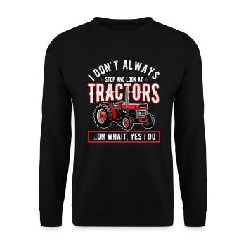 Agriculteur de tracteurs - Sweat-shirt Unisexe - noir - Devant - Alina (178cm) & Michal (187cm)
