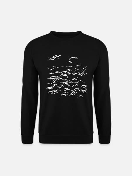 Wild geese Wild goose flock of birds - Unisex Sweatshirt - black