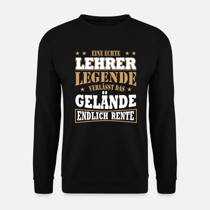 Ruhestand Lehrer Perfekt Für Lehrer In Rente - Unisex Pullover - Schwarz