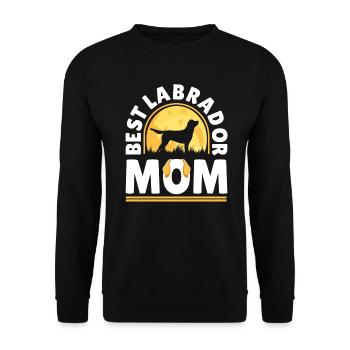 Labrador Mama parfait pour les amoureux des chiens - Sweat-shirt Unisexe - noir - Devant - Alina (178cm) & Michal (187cm)