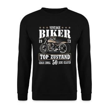 "Rankingkeyword" Thema Spruch Empfänger - Unisex Pullover - Schwarz - Vorne - Alina (178cm) & Michal (187cm)