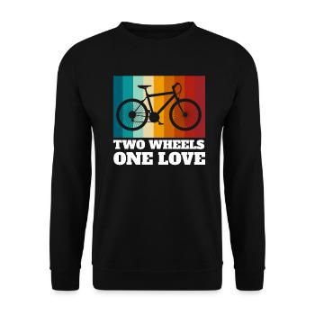 Fahrräder Radfahrer Radfahrer Ich Möchte Fahrrad - Unisex Pullover - Schwarz - Vorne - Alina (178cm) & Michal (187cm)