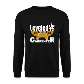 Retraite Charpentier à la retraite Retraite 2023 - Sweat-shirt Unisexe - noir - Devant - Alina (178cm) & Michal (187cm)