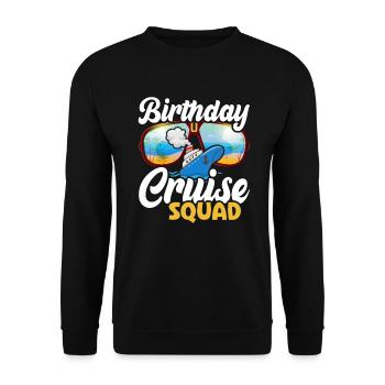 Cruise Cruise TravelersBirthday - Unisex Sweatshirt - black - Front - Alina (178cm) & Michal (187cm)