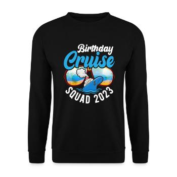Cruise Cruise TravelersBirthday - Unisex Sweatshirt - black - Front - Alina (178cm) & Michal (187cm)