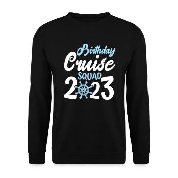 Cruise Cruise TravelersBirthday - Unisex Sweatshirt - black - Front - Alina (178cm) & Michal (187cm)
