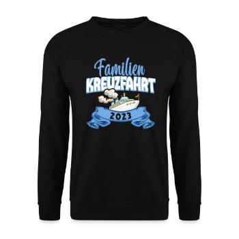 Kreuzfahrt Kreuzfahrtreisende Familie - Unisex Pullover - Schwarz - Vorne - Alina (178cm) & Michal (187cm)