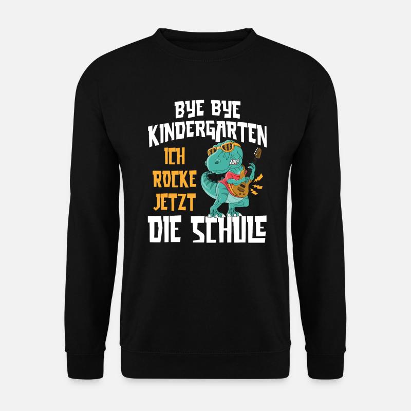 Schulkind 2023 Dino Bye Bye Kindergarten - Unisex Pullover - Schwarz