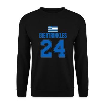 Fußball Griechenland Mallorca Sauf Trikot - Unisex Pullover - Schwarz - Vorne - Alina (178cm) & Michal (187cm)