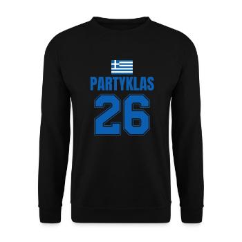 Fußball Griechenland Mallorca Sauf Trikot - Unisex Pullover - Schwarz - Vorne - Alina (178cm) & Michal (187cm)